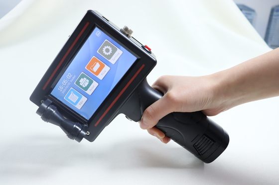 Manual Control 12.7mm Portable Handheld Inkjet Printer Wireless Connection