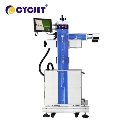 CYCJET LF100F Fiber Fly Laser Marking Machine For Metal / Pipes 100W